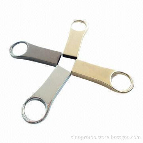 Metal Ring-shaped USB Flash Drive, Sized 43 x 18 x 4.8mm